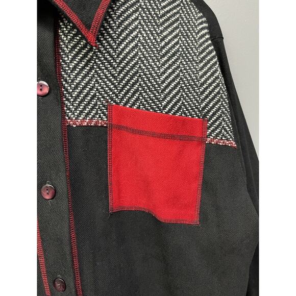Monterey By Koret Jacket Womens 14 Shirt Multicolor Plaid accents Shacket - Picture 6 of 8